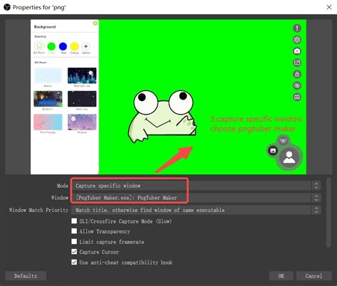 New avatar live broadcast method window capture. . Pngtuber obs